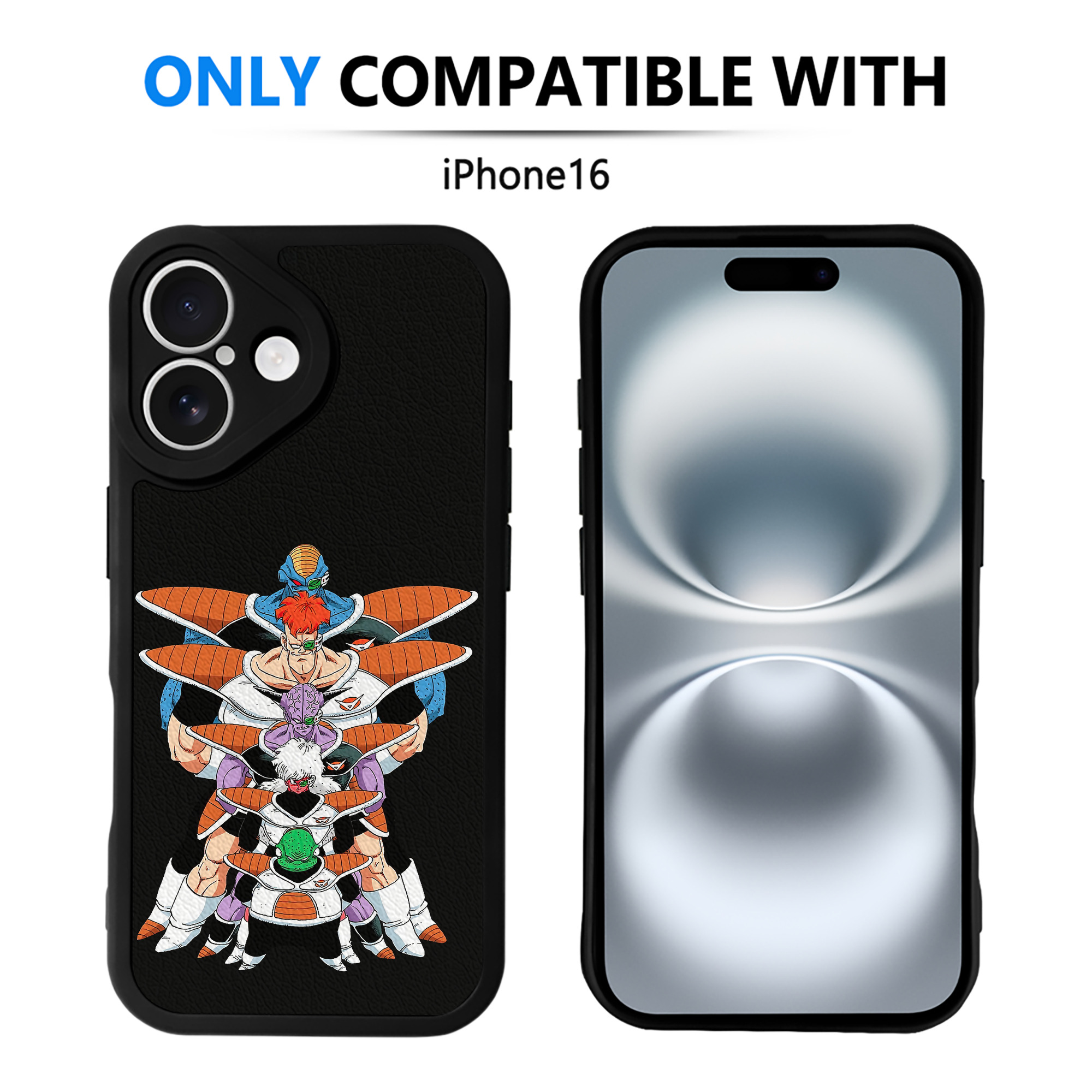 （画像用） ドラゴンボール DRAGON BALL 【iPhone 16シリーズ対応】シリコンスマホケース（レザー調） 材質：シリコン